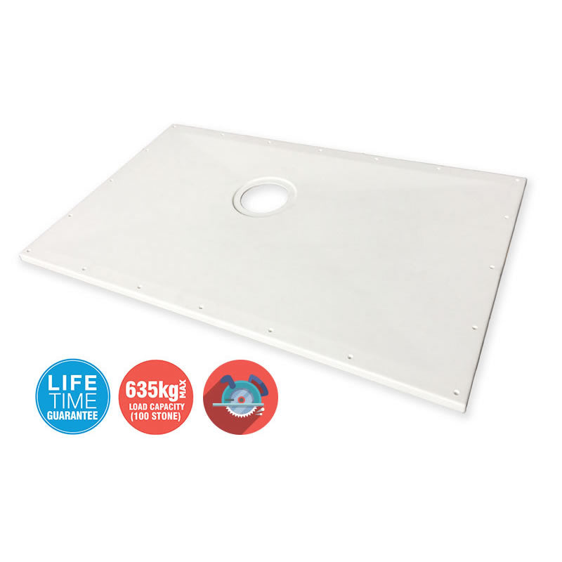 Contour ShowerDec Wet Room Tray with lifetime guarantee.