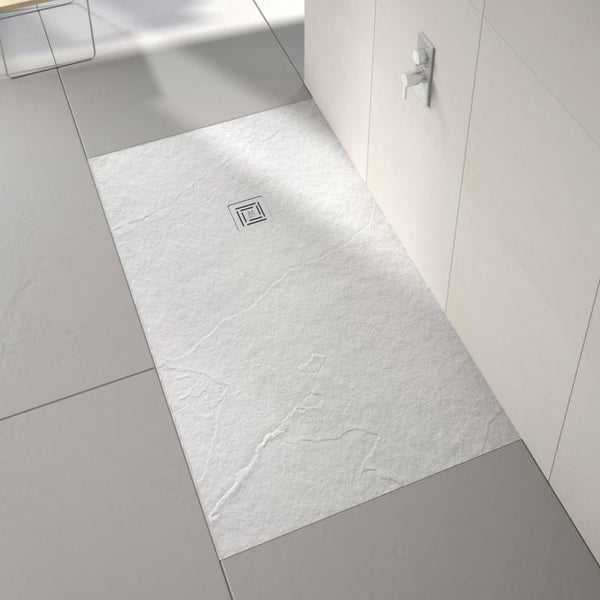 Thessaly Stone Shower Tray - (Matt Grey) - Ashton and Bentley