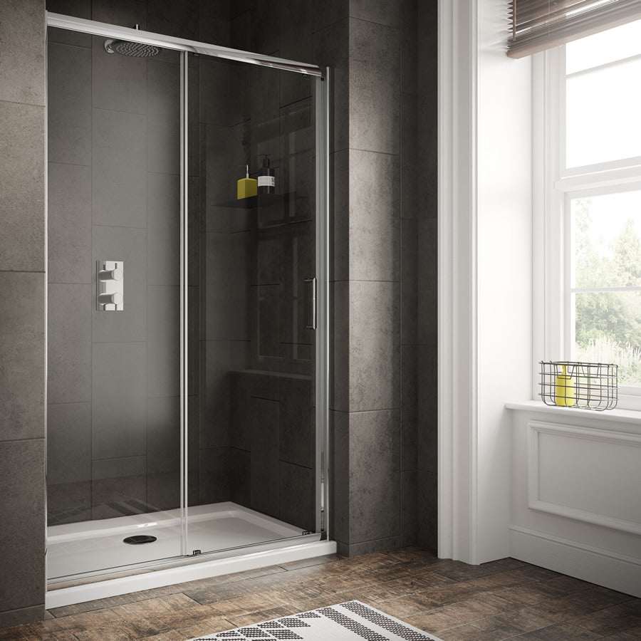 Sommer 6 Wet Room Shower Enclosure: Sliding Door Only: 1200mm