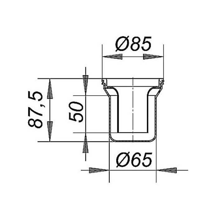 Replacement Hair Trap & Dip Tube Assembly for Dallmer Drain